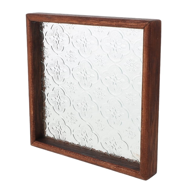 Bandeja para servir, bandeja de madera para té, bandeja para joyas, bandeja rústica para decoración del hogar, bandeja de almacenamiento de madera para encimera de cocina