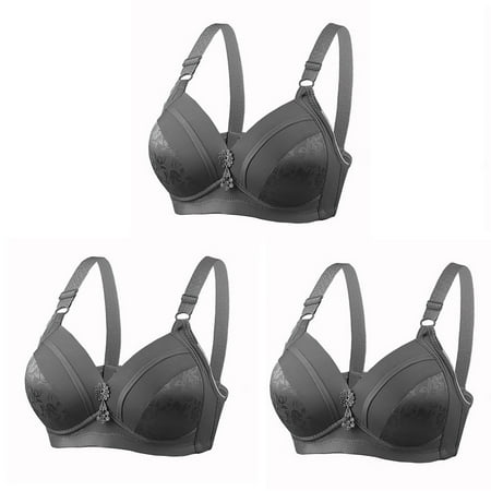 XWSHYW Bralette for Women 3 Pack Summer Fashion Breathable Casual Nursing Bra Slim Fit Solid Color Comfort Spaghetti Straps Bra Flash Deals Of The Day