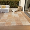 thumbnail image 6 of Addison Rugs Chantille Indoor/Outdoor Transitional Striped Salmon Washable Rectangle Rug, 8' x 10', 6 of 6