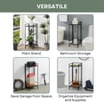 thumbnail image 6 of Convenience Concepts Xtra Storage 2 Tier Tall Folding Metal Plant Stand, Black, 6 of 8