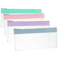thumbnail image 1 of WRITWAA 4Pcs Rectangular Money Pouch for Business Settings Pink PVC Envelope Wallet, 1 of 5