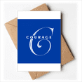 thumbnail image 1 of Courage Chance Letters Art Deco Fashion Greeting Cards You are Invited Invitations, 1 of 3