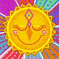 thumbnail image 3 of Noonday Design 12x12 Black Modern Framed Museum Art Print Titled - Happy Day Trio II, 3 of 5