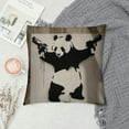 thumbnail image 2 of Autua Panda Guns Street Art Graphic Decorative Cushion Cover Home Couch Room Sofa 1PC Soft Durable for Car Bedroom 22x22in, 2 of 5
