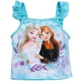 thumbnail image 3 of Disney Frozen Elsa Princess Anna Little Girls Tankini Pullover Top and Bikini Bottom Swim Set Little Kid, 3 of 5