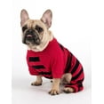 thumbnail image 2 of Leveret Dog Cotton Pajama Striped Red and Black M, 2 of 3