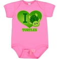 thumbnail image 3 of Inktastic I Love Turtles Boys or Girls Baby Bodysuit, 3 of 5