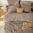 thumbnail image 3 of Juego de ropa de cama Bedsure Bed in a bag, tamaño queen, 7 piezas, tela escocesa, 3 of 7