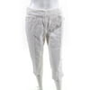 Pre-owned|Escada Sport Womens Zipper Fly Straight Leg Cropped Jeans White Cotton EU 36