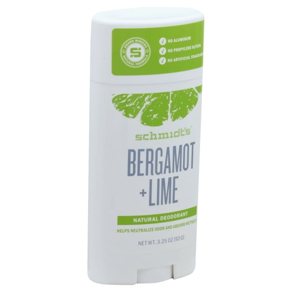 Schmidts 244591 3.25 oz Bergamot Plus Lime Deodorant Stick Walmart