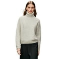 thumbnail image 4 of PAOLA RIBONI Versatile Turtleneck Pullover Sweater With Lurex Knots In Trendy Colors Relaxed Fit Crafted From Premium Blends Comfort And Style Combined, 4 of 9