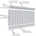 thumbnail image 4 of 40" Height Deluxe Shiplap with a Nickel Gap 8' Length PVC Wainscoting Kit, (for heights up to 41-5/8"), 4 of 6