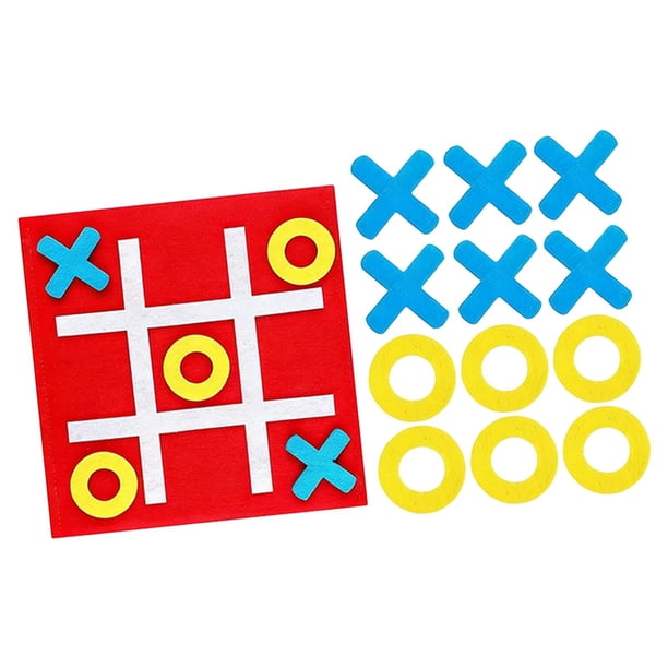 Juego de mesa de ajedrez XO, rompecabezas interactivo, juguete para rellenar bolsas de regalos y para toda la familia. Rojo