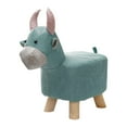 thumbnail image 2 of Reposapiés Macarena Otomano Multifuncional de Madera Cute Cartoon Vaca Azul, 2 of 8