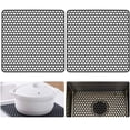 thumbnail image 1 of Set Of 2 Silicone Sink Protectors Kitchen Sink Mat Mesh Accessories, 1 of 4