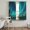 Teal, Cyan, Black, variant on Star Sky Sheer Curtains 72 Inch Length 2 Panels Set, Turquoise Lights Natural Night Scenery Voile Window Treatment Rod Pocket Curtains Sheers Drapes for Bedroom/Living Room/Kitchen 52"x72"x2