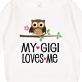 thumbnail image 3 of Inktastic My Gigi Loves Me Girl Owl Toddler Sweatshirt, 3 of 4