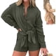 thumbnail image 1 of Barcelona Breeze Conjunto de vestido mameluco, verano sexy casual camisa suelta tops+pantalones cortos para mujer 2 piezas, 1 of 5