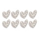 thumbnail image 4 of 40 Uds. Parches de corazón de diamantes de imitación DIY artesanía hermosa coser parches para reparar ropa decorar, 4 of 5