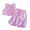 Purple, variant on TAmten Girl Summer Clothes Cute Ruffle Tops Dress Shorts Outfits Set Toddler Shirt Shorts Princess Outfit(White,4-5 Years)
