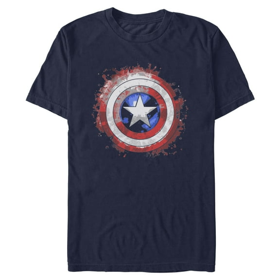 Mens Marvel: Captain America: Civil War Spatter Shield T Shirt