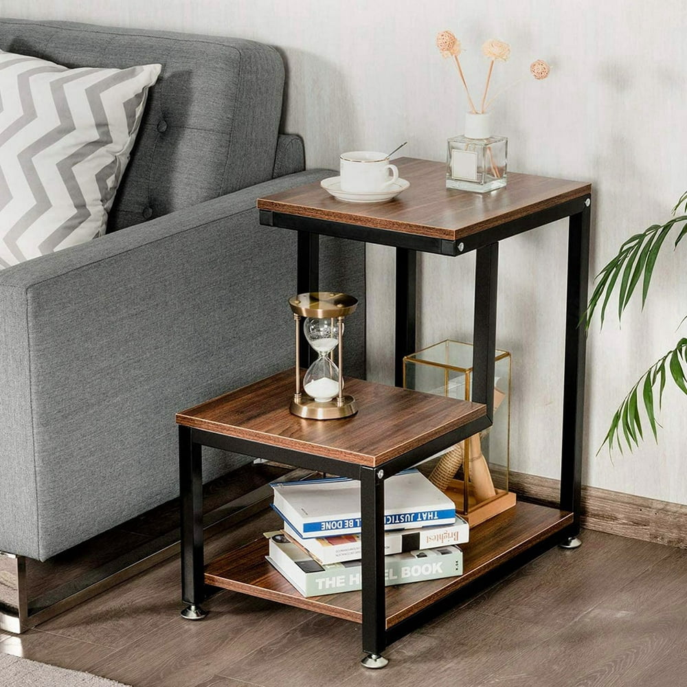 EBTOOLS Nightstand, Stackable End Table, Side Table for Small Spaces