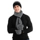 thumbnail image 3 of Conjunto de tres piezas de gorro y bufanda gruesos con guantes y gorro de punto a juego de color europeo y americano para otoño e invierno, 3 of 6