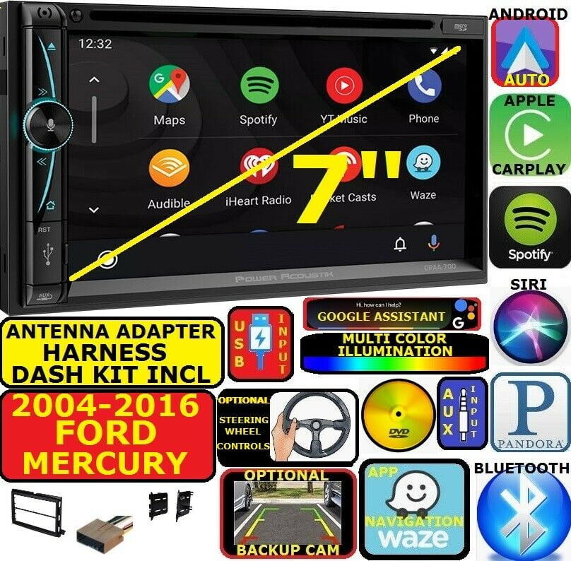 GPS Navigation/Bluetooth USB Stereo+Backup Camera+Ford F-Series Radio Dash Kit 