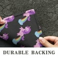thumbnail image 6 of Black Cartoon Unicorn Rainbow Pattern Door Rugs,Washable Non Slip Door Mats Indoor,Decorative Door Mats,Entry Mat Indoor for Entrance,Bedroom,Kitchen,Bathroom,16"x47", 6 of 6