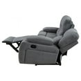 thumbnail image 6 of Ohio Manual Recliner 3Pc Living Room Set Made With Chenille Upholstery in Gray, 6 of 21