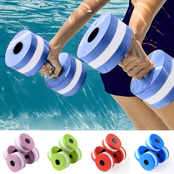 FOULEZRE Mancuerna Non-Slip Solid Colorfast Water Resistance Dumbbells for Water Exercise