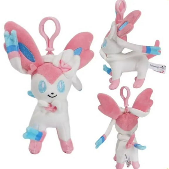Pokemon Sylveon Plush Keychain Plush Clip Backpack Clip 1 count
