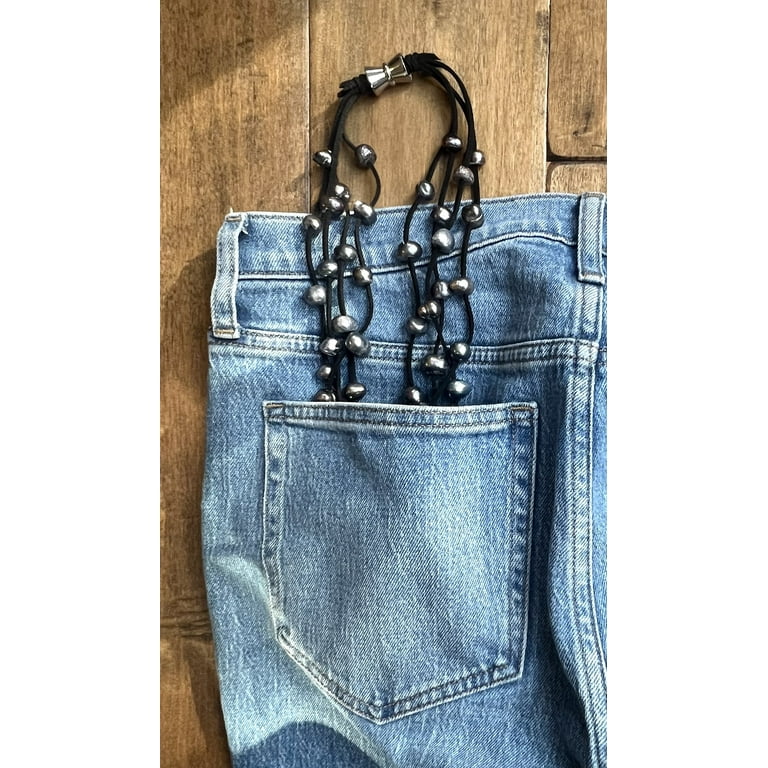 Suzannes Jewelry, 18 inch, Denim Color Cultured Pearl Necklace
