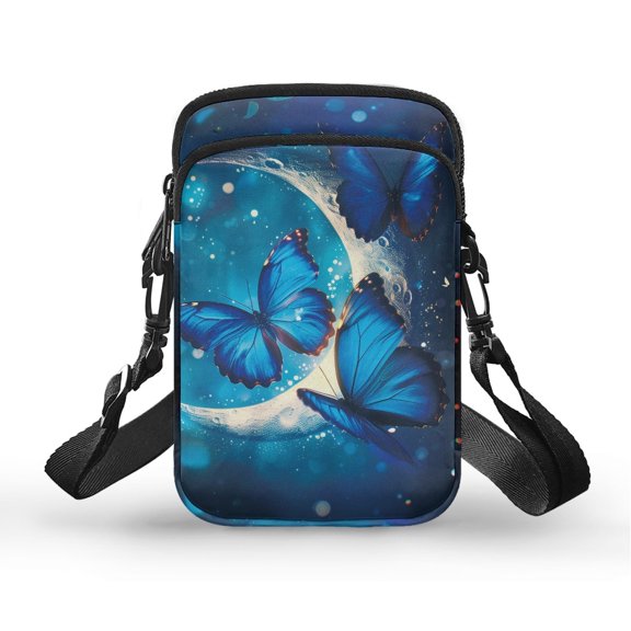 HELLHERO Butterfly Shoulder Bag Women Adjustable Shoulder Strap Adult for Outdoor Daily Use 4.33"x1.97"x7.09"