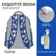 thumbnail image 5 of Peony and Daisy Floral Backpack - Stylish Waterproof School Bag for College, 5 of 6