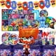 thumbnail image 2 of Nuevo fondo de cumpleaños de Disney Inside Out 2, globos, kit de suministros de decoración para fiestas Inside Out, vasos de papel, platos, servilletas, juego de decoración para niños, 2 of 5