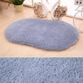 thumbnail image 5 of Denhf Fluffy Rug for Bedroom, Ultra Soft Washable Shaggy Oval Rug, Cozy Plush Area Rug for Home Living Room Kids Bedroom Nursery Dorm Decor, Cute Fuzzy Bedside Carpet, 23.6" x 15.8", Gray, 5 of 5