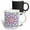 Multicolor, variant on 3drose, Colorful Abstract Hypnotic Round Tile Pattern Mosaic Background, 11oz Mug
