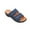 Navy, variant on Hoshose Summer New Womens Slide Sandals Solid Color Hook&Loop Non Slip Casual Dressy Beach Sandals Breathable
