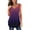 Dark Purple, variant on Women's Ombre Dip-Dye Sleeveless Tunic - Casual Tank Top, Flattering for Travel & Layering
