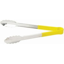 Winco Utility Tong with Yellow Non-Slip Grip, 16-Inch