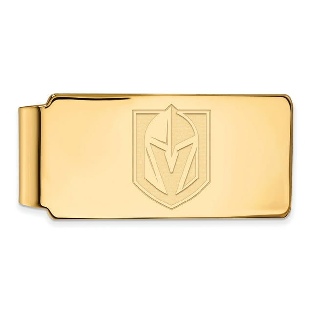 FB Jewels Gold Plated Sterling Silver LogoArt Vegas Golden Knights Money Clip