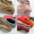 thumbnail image 4 of stanreset Elastic Headband Women Knitted Twisted Hair Band Solid Color Sports Head Wrap for Girls, Khaki, 4 of 8