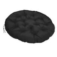 thumbnail image 1 of Cojín de repuesto para asiento de patio, suave y cómodo, 60 x 60 cm, para silla colgante de patio Negro, 1 of 8