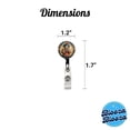 thumbnail image 4 of Cavalier King Charles Spaniel Dog French Bohemian Art Retractable Reel ID Badge Key Card Name Tag Holder with Clip, 4 of 7