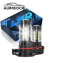 LED Fog Light Bulbs 2Pcs 5202/H16 6000K Xenon White 4000lm Super Bright 300% Brighter, For Chevy Camaro 2010 2011 2012 2013