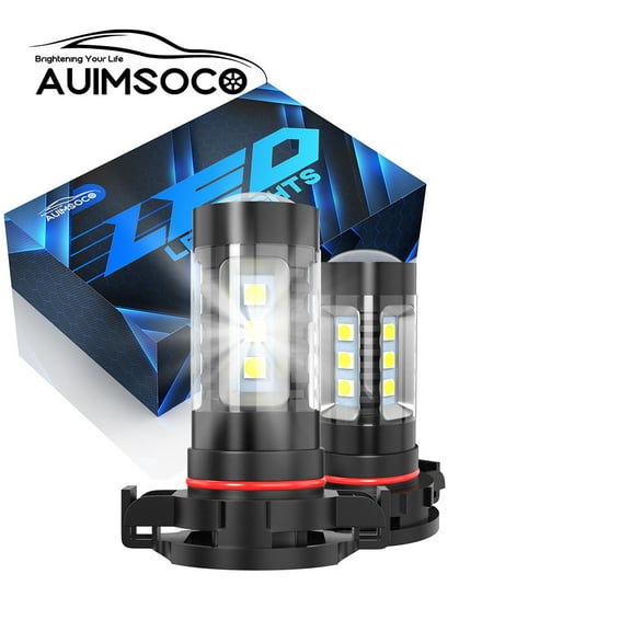 LED Fog Light Bulbs 2Pcs 5202/H16 6000K Xenon White 4000lm Super Bright 300% Brighter, For Chevy Camaro 2010 2011 2012 2013