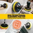 thumbnail image 3 of Power Scrubber Brush with Extend Long Attachment, 30Pack Drill Brush Attachments Set – Scrub Pads & Sponge, All Purpose Clean for Grout, Tiles, Sinks, Car Polishing Pads, Bristle Discs, 3 of 7