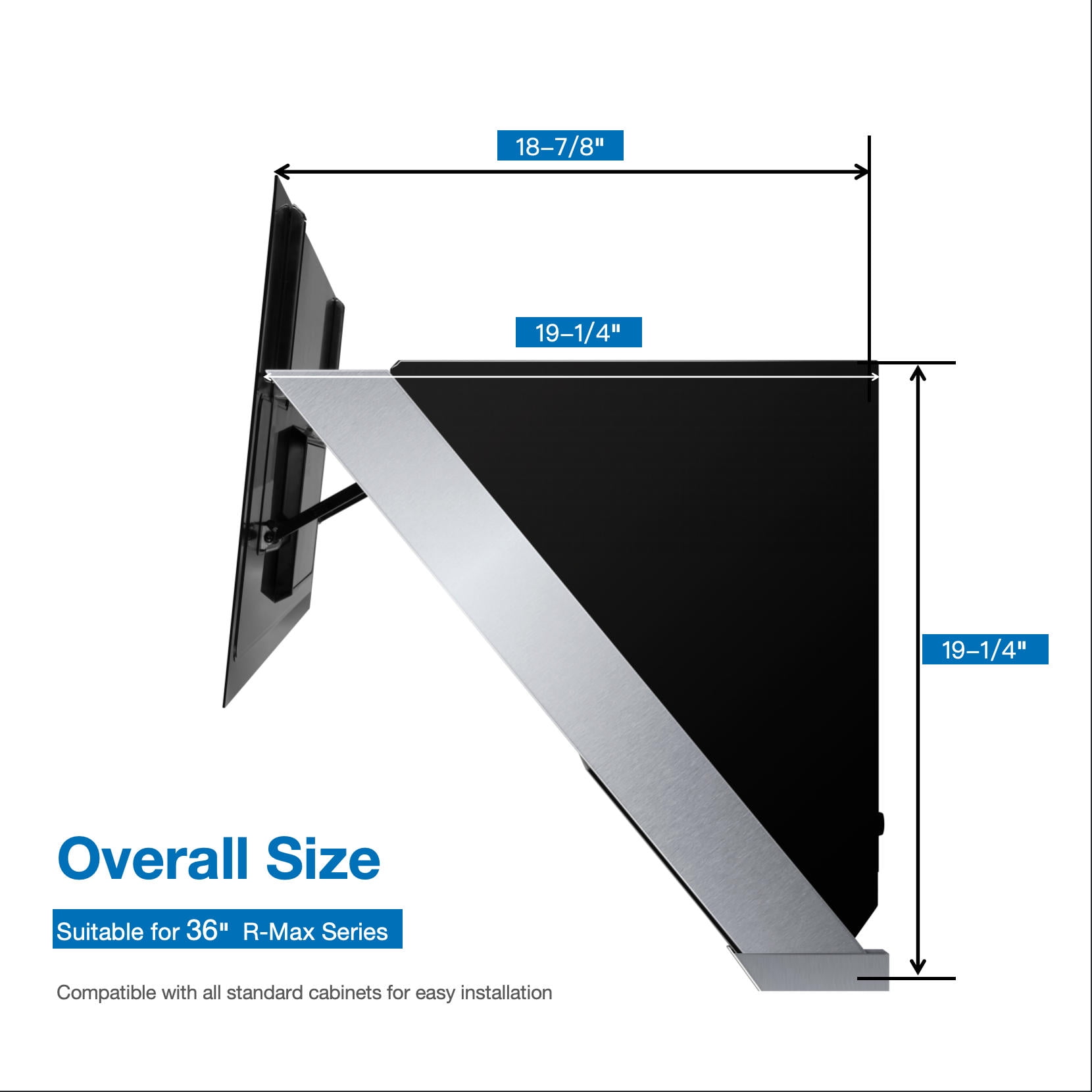 ROBAM 36" Range Hood, 1300 CFM High Suction, Gesture & Touch Control, 4 Speed Exhaust Fan, BLDC Motor, Easy-Clean Filters, Ducted Vent Hood for Wall Mount/Under Cabinet