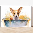 thumbnail image 4 of Portuguese Podengo Pequeno Dog Wall Art for Bathroom, Funny Animal Canvas, Canvas Print Painting for Bedroom, Home decor, 4 of 6